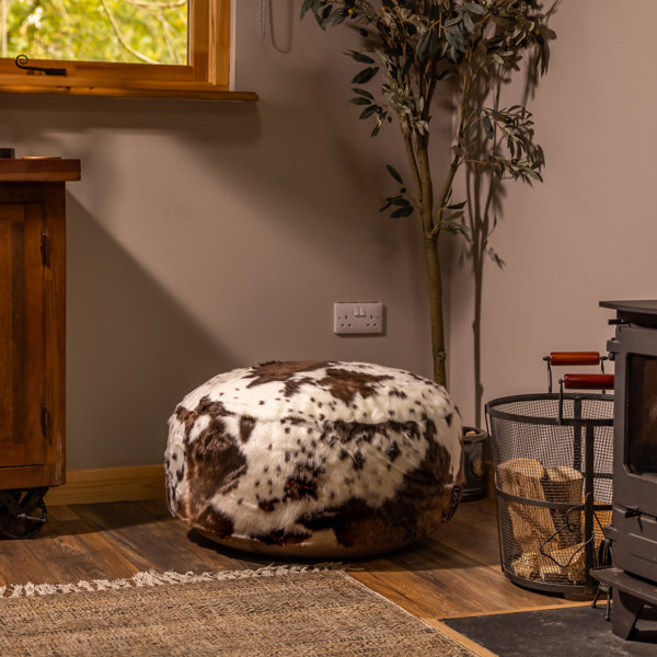 Isabelle & Max 70cm Wide Faux Leather Round Animal Print